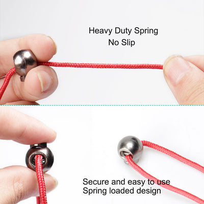 Harfington 40pcs Plastic Cord Lock Stopper Spring End Fastener Organizer