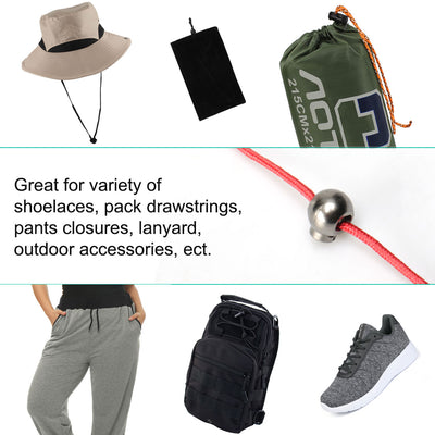 Harfington 40pcs Plastic Cord Lock Stopper Spring End Fastener Organizer