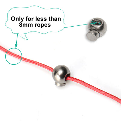 Harfington 8pcs Plastic Cord Lock Stopper Spring Fastener Organizers