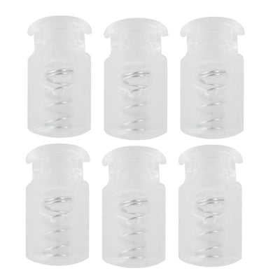 Harfington 6pcs Plastic Cord Lock Stoppers Spring End Toggle Fastener Slider Organizer