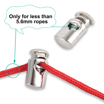 Harfington 6pcs Plastic Cord Lock Stoppers Spring End Toggle Fastener Slider Organizer