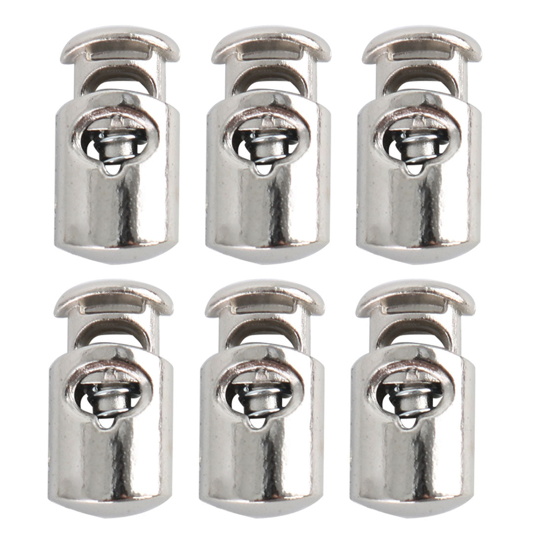 Harfington 6pcs Plastic Cord Lock Stoppers Spring End Toggle Fastener Slider Organizer