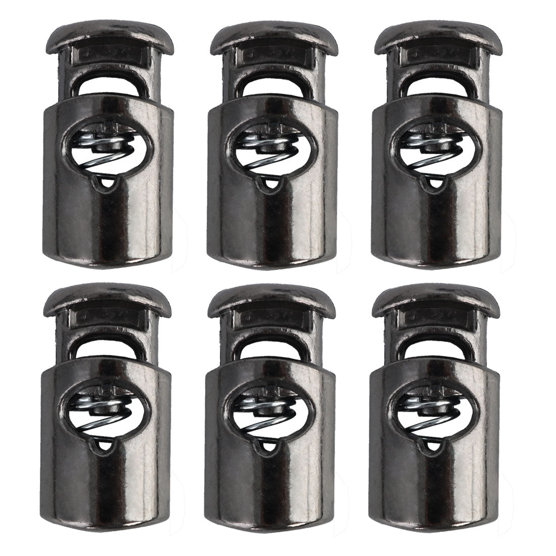 Harfington 6pcs Plastic Cord Lock Stoppers Spring End Toggle Fastener Slider Organizer