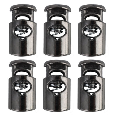 Harfington 6pcs Plastic Cord Lock Stoppers Spring End Toggle Fastener Slider Organizer