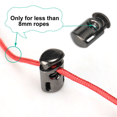 Harfington 10pcs Plastic Cord Lock Stopper Spring Toggle Fastener Organizer