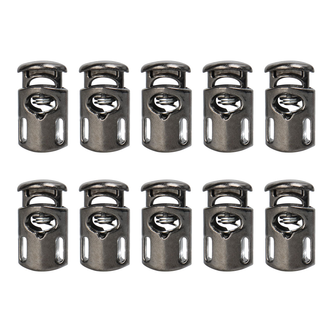 Harfington 10pcs Plastic Cord Lock Stopper Spring Toggle Fastener Organizer