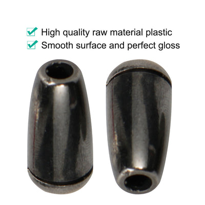 Harfington 12pcs Plastic Bell End Stopper with Lid Cord Rope Lace Lock Lanyard Fastener