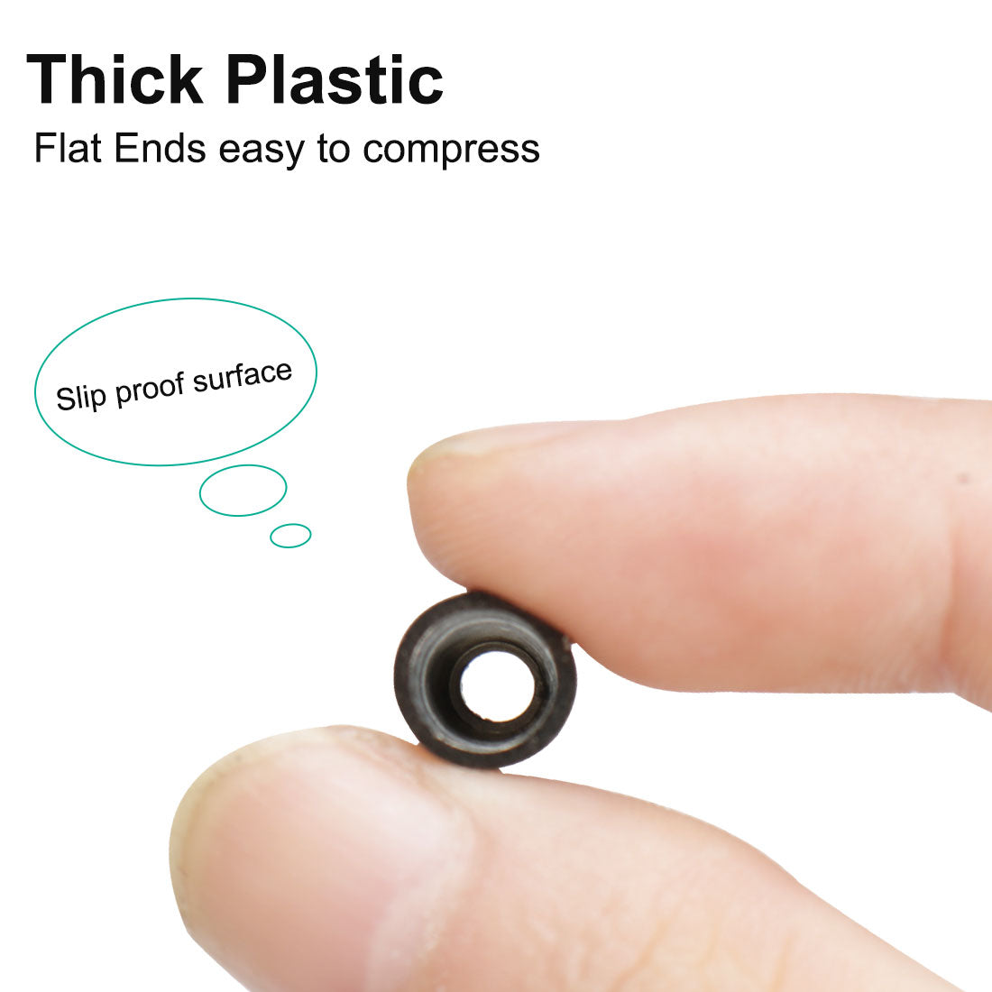 Harfington 12pcs Plastic Bell End Stopper with Lid Cord Rope Lace Lock Lanyard Fastener