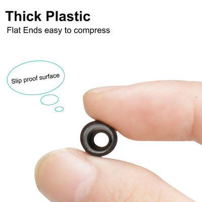 Harfington 12pcs Plastic Bell End Stopper with Lid Cord Rope Lace Lock Lanyard Fastener