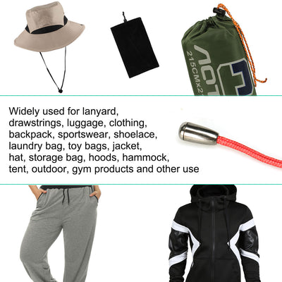 Harfington 12pcs Plastic Bell End Stopper with Lid Cord Rope Lace Lock Lanyard Fastener