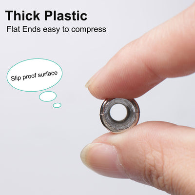 Harfington 12pcs Silver Tone  Bell End Stoppers Cord Rope Lace Lock Lanyard Rope Fastener