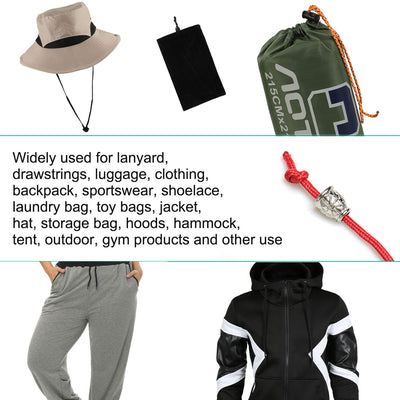 Harfington 12pcs Silver Tone  Bell End Stoppers Cord Rope Lace Lock Lanyard Rope Fastener