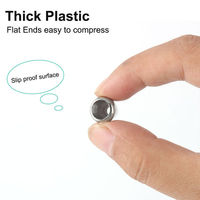 Harfington 12pcs Plastic Bell Ends Stopper Cord RopesLock Lanyard Fastener