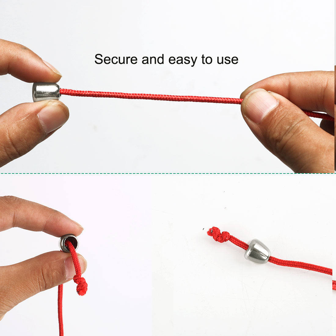 Harfington 12pcs Plastic Bell Ends Stopper Cord RopesLock Lanyard Fastener