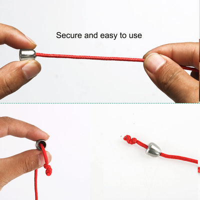 Harfington 12pcs Plastic Bell Ends Stopper Cord RopesLock Lanyard Fastener