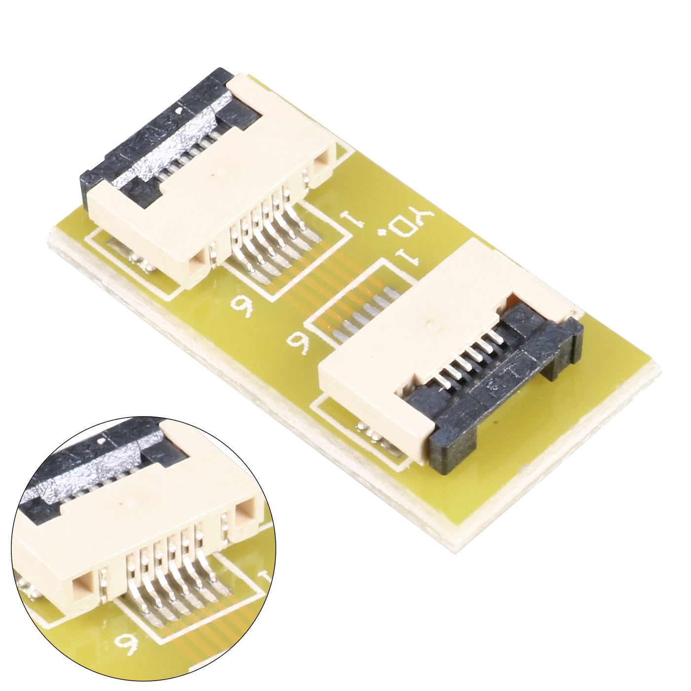 Harfington 0.5mm Pitch 6 Pin to 6 Pin Extension Connector Adapter for FFC FPC Cable Extend ZIP HDD