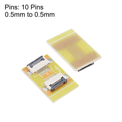 Harfington 0.5mm Pitch 10 Pin to 10 Pin Extension Connector Aapter for FFC FPC Cable Extend ZIP HDD