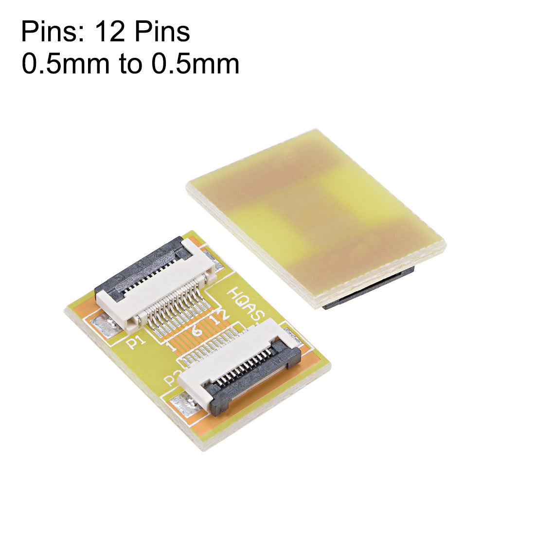 Harfington 0.5mm Pitch 12 Pin to 12 Pin Extension Connector Aapter for FFC FPC Cable Extend ZIP HDD