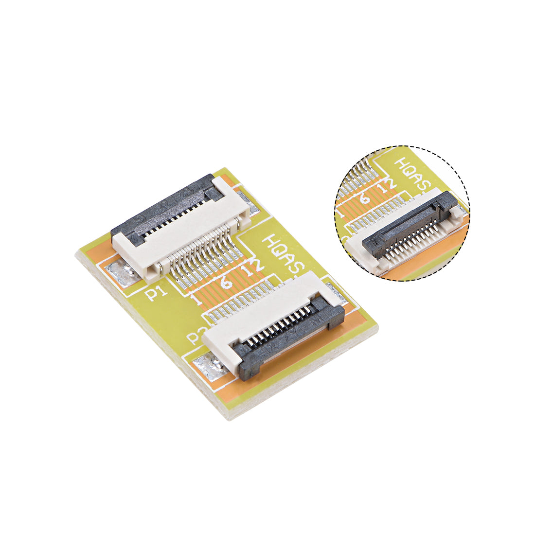 Harfington 0.5mm Pitch 12 Pin to 12 Pin Extension Connector Aapter for FFC FPC Cable Extend ZIP HDD