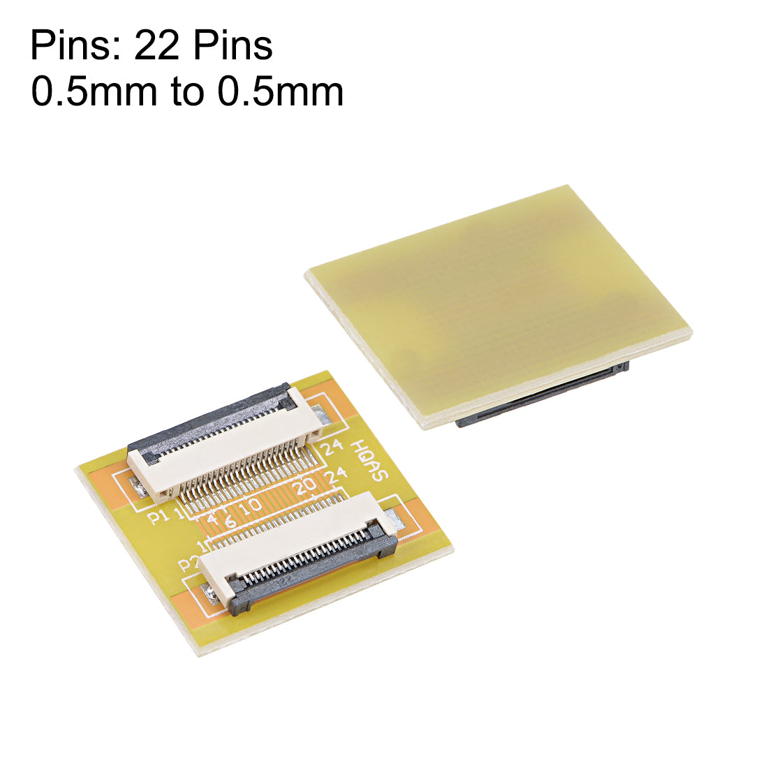 Harfington 0.5mm Pitch 22 Pin to 22 Pin Extension Connector Aapter for FFC FPC Cable Extend ZIP HDD