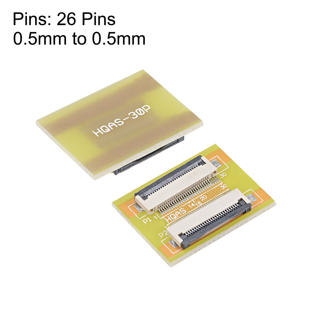Harfington 0.5mm Pitch 26 Pin to 26 Pin Extension Connector Aapter for FFC FPC Cable Extend ZIP HDD