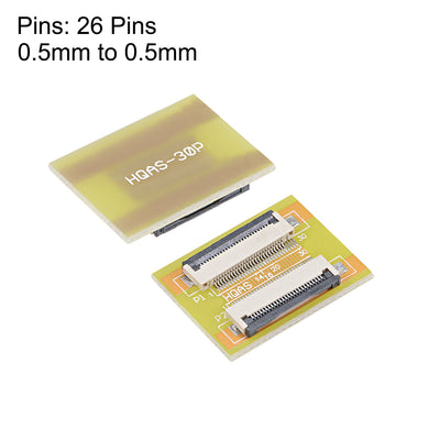 Harfington 0.5mm Pitch 26 Pin to 26 Pin Extension Connector Aapter for FFC FPC Cable Extend ZIP HDD