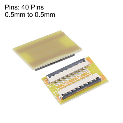 Harfington 0.5mm Pitch 40 Pin to 40 Pin Extension Connector Aapter for FFC FPC Cable Extend ZIP HDD