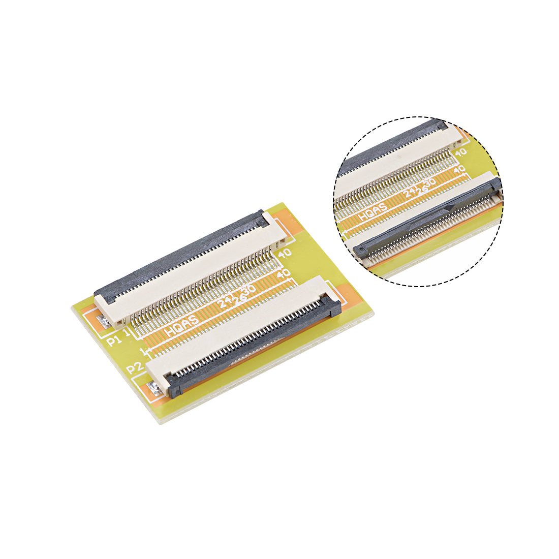 Harfington 0.5mm Pitch 40 Pin to 40 Pin Extension Connector Aapter for FFC FPC Cable Extend ZIP HDD