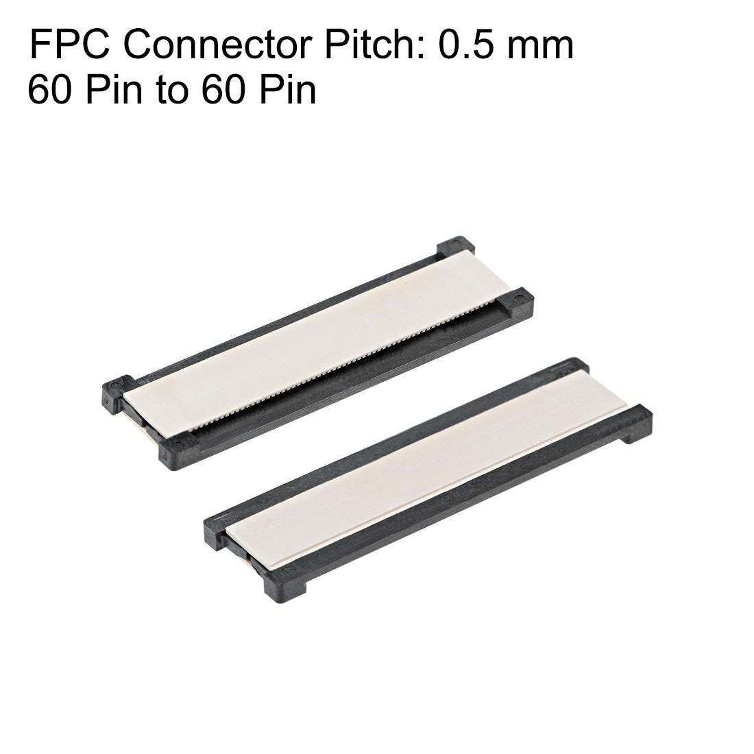 Harfington 0.5mm Pitch 60 Pin to 60 Pin Extension Connector Aapter for FFC FPC Cable Extend ZIP HDD 3Pcs