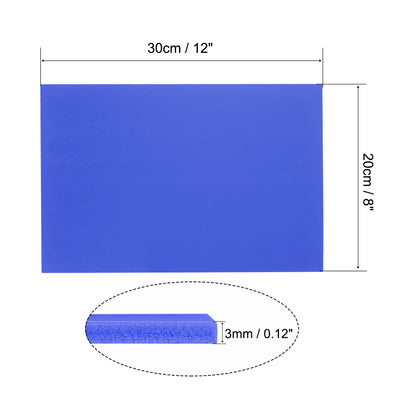 Harfington 2pcs PVC Foam Board Sheet,Double Sided,Expanded PVC Sheet 300mm x 200mm x 3mm