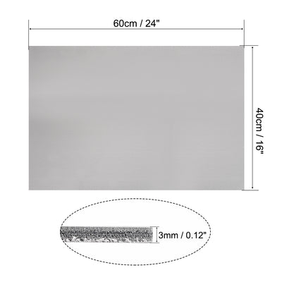 Harfington 2pcs PVC Foam Board Sheet,Double Sided,Expanded PVC Sheet 600mm x 400mm x 3mm