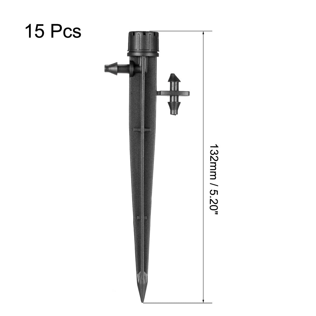 Harfington Adjustable Spray Drippers, 180 Degree Micro Emitter Irrigation Watering System, 15 Pcs