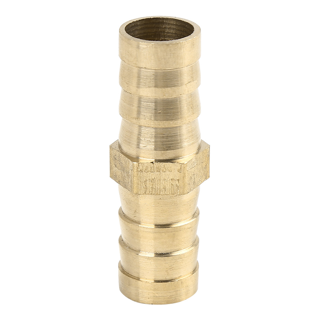 Harfington 14mm Brass Barb Hose Fitting Straight Connector Adaptor for Air Water Gas Oil