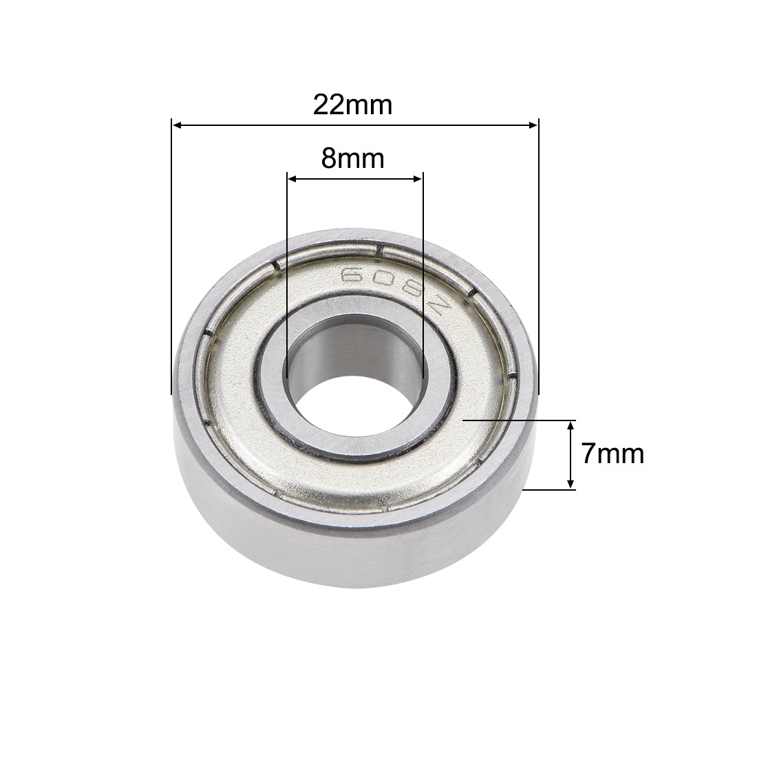uxcell Uxcell Deep Groove Ball Bearing Double Shielded ABEC-3 Bearings