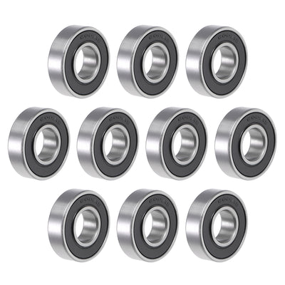 uxcell Uxcell Deep Groove Ball Bearings Metric Double Sealed Chrome Steel ABEC3 Z1
