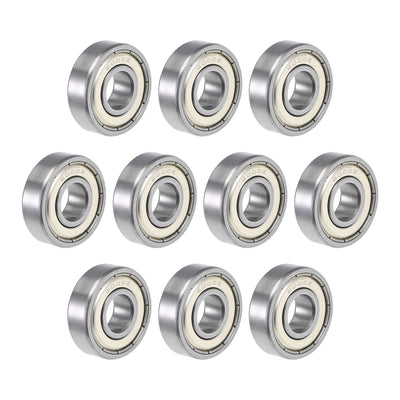 Harfington Uxcell Deep Groove Ball Bearing Double Shielded ABEC-3 Bearings