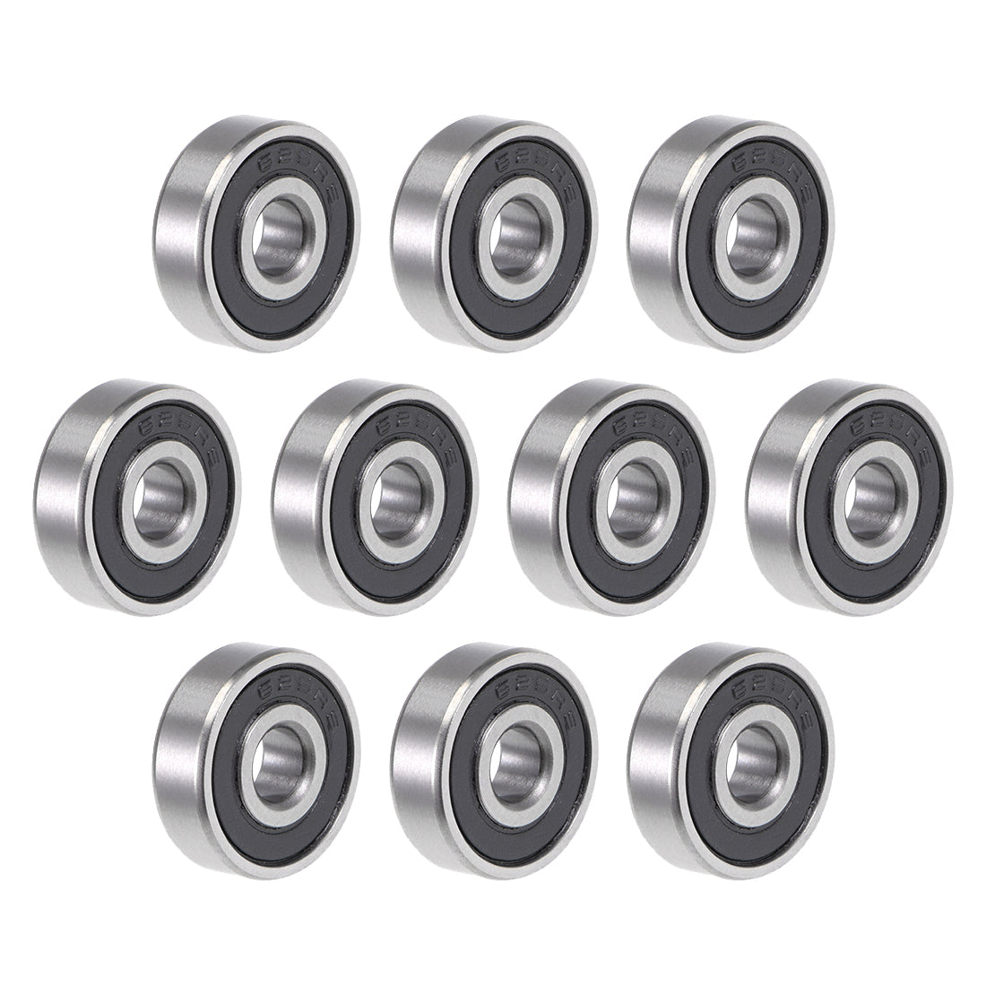 uxcell Uxcell Deep Groove Ball Bearings Metric Double Sealed Chrome Steel ABEC3 Z1