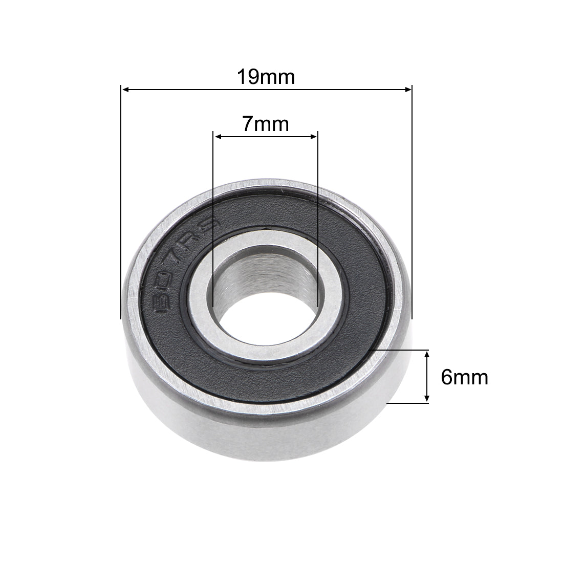 uxcell Uxcell Deep Groove Ball Bearing Double Sealed P6 Z1 Bearings