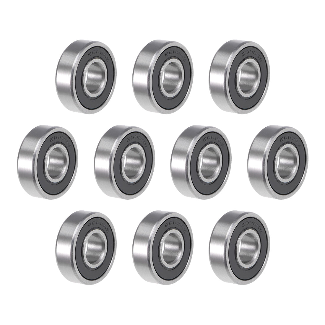 uxcell Uxcell Deep Groove Ball Bearings Metric Double Sealed Chrome Steel ABEC3 Z1