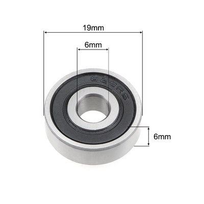 Harfington Uxcell Deep Groove Ball Bearing Double Sealed P6 Z1 Bearings