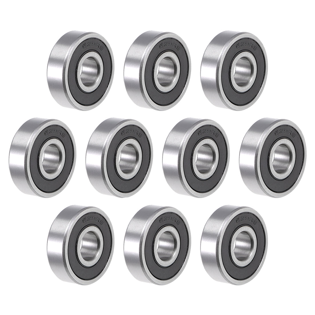 uxcell Uxcell Deep Groove Ball Bearings Metric Double Sealed Chrome Steel ABEC3 Z1