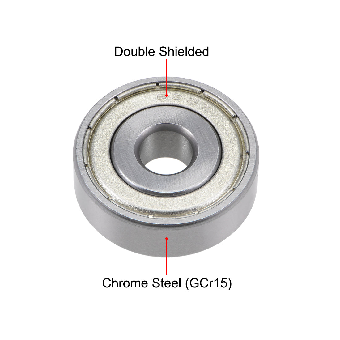 Harfington Deep Groove Ball Bearings Metric Double Shielded Chrome Steel ABEC3 Z1