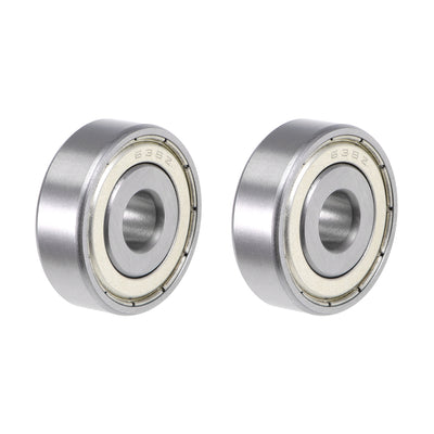 Harfington Deep Groove Ball Bearings Metric Double Shielded Chrome Steel ABEC3 Z1