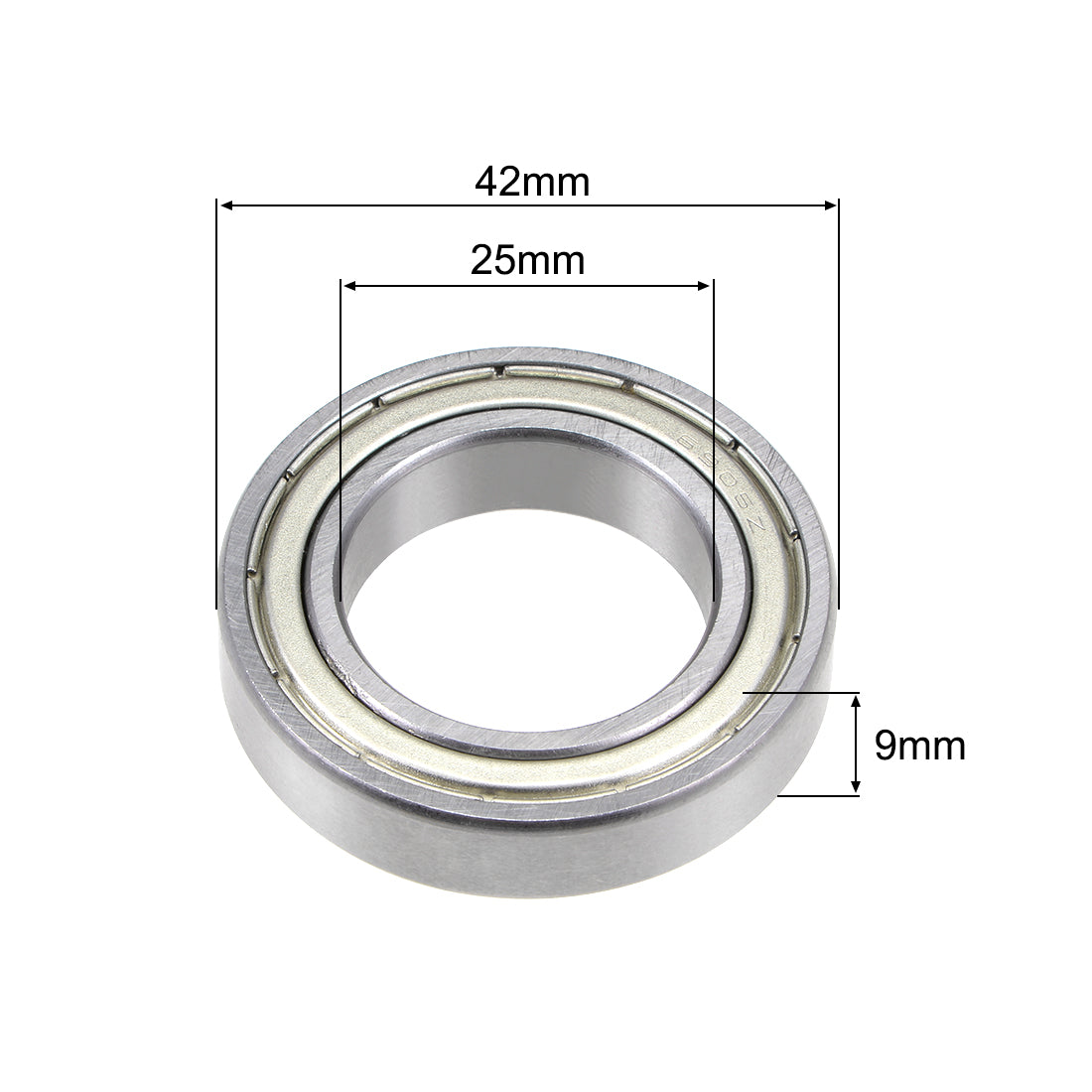 Harfington Deep Groove Ball Bearing Double Shielded Chrome Metric Bearings P0 Z1