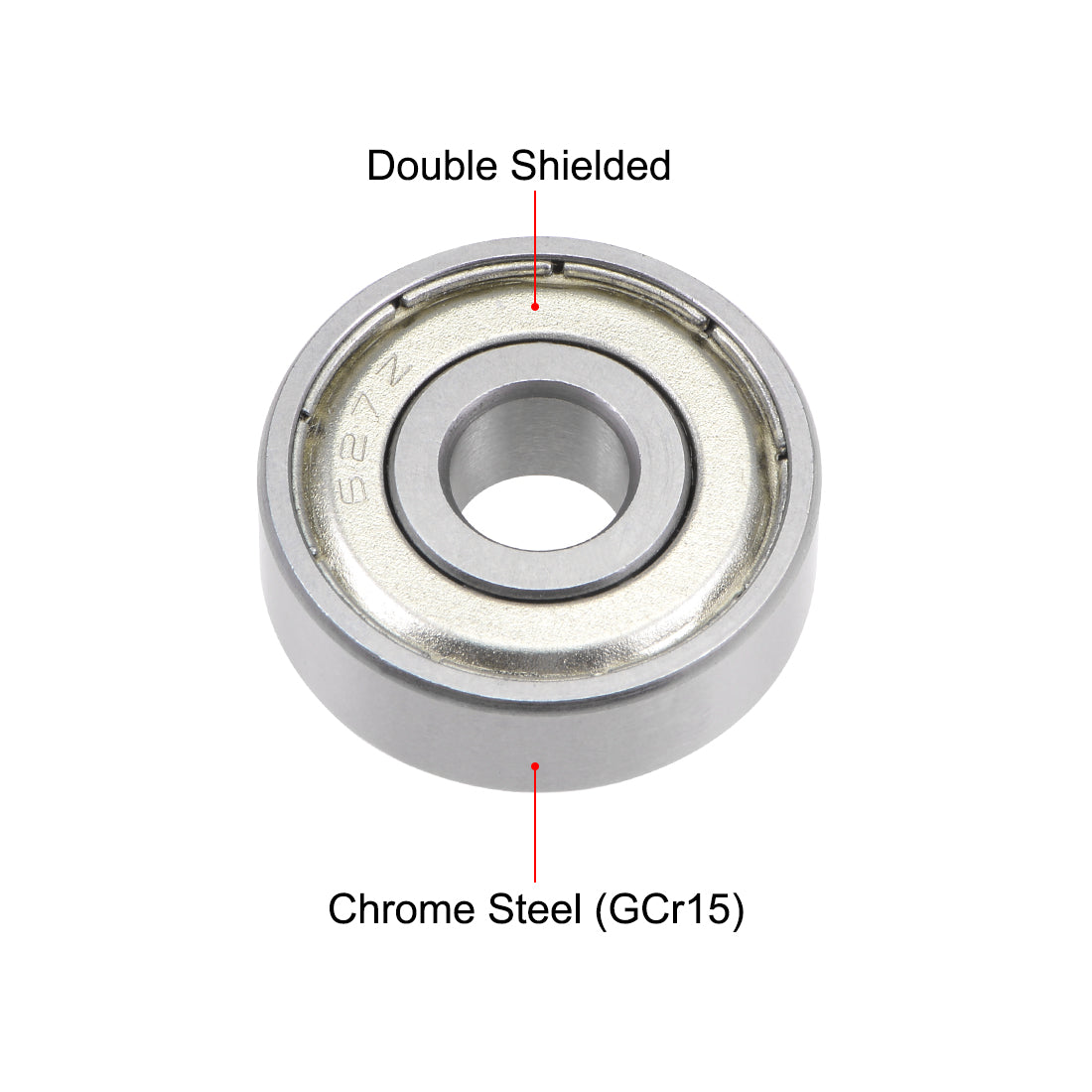 Harfington Deep Groove Ball Bearings Metric Double Shielded Chrome Steel ABEC3 Z1