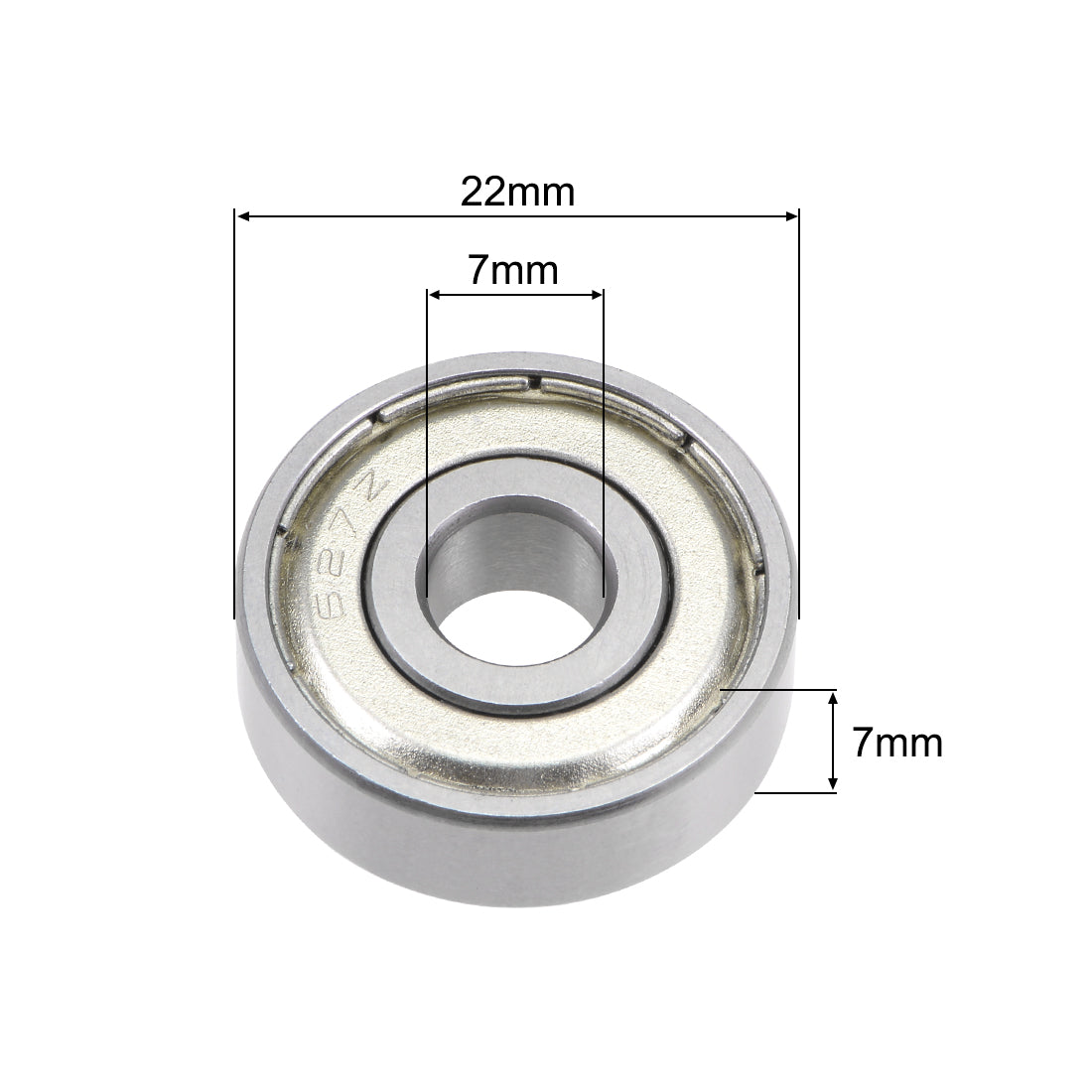 Harfington Deep Groove Ball Bearings Metric Double Shielded Chrome Steel ABEC3 Z1