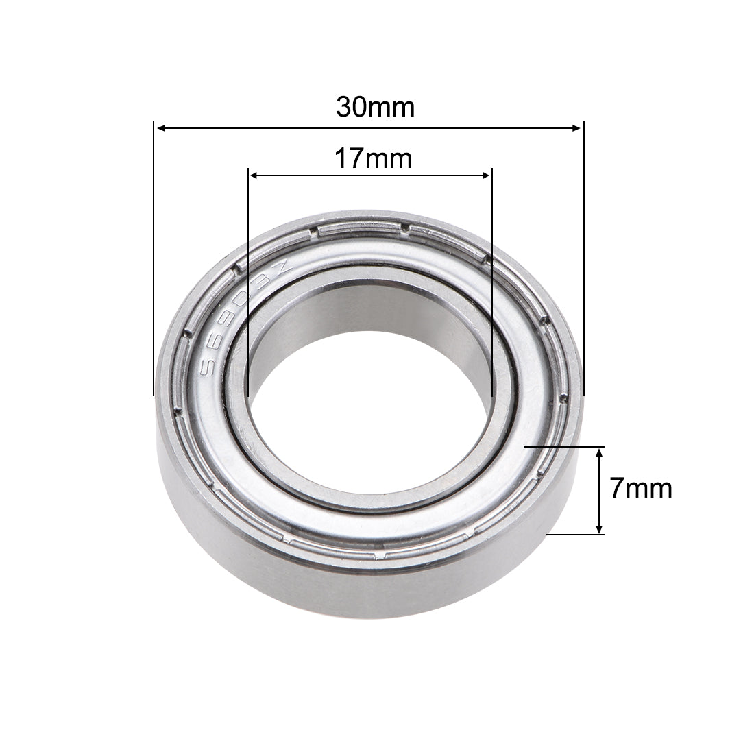 Harfington S6903ZZ Stainless Steel Ball Bearing 17x30x7mm Shielded 6903ZZ Bearings