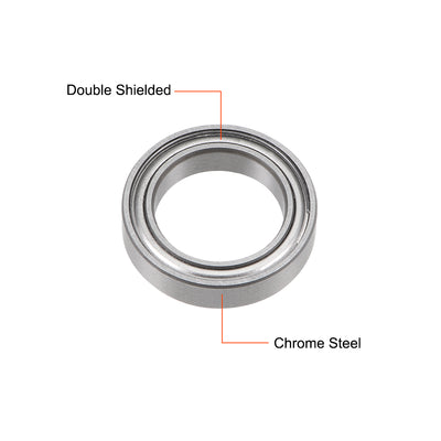 Harfington Deep Groove Ball Bearings Thin Section Double Shield Chrome Steel ABEC3