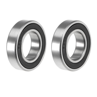 Harfington Uxcell Deep Groove Ball Bearing Double Sealed ABEC-3 Z1 Bearings