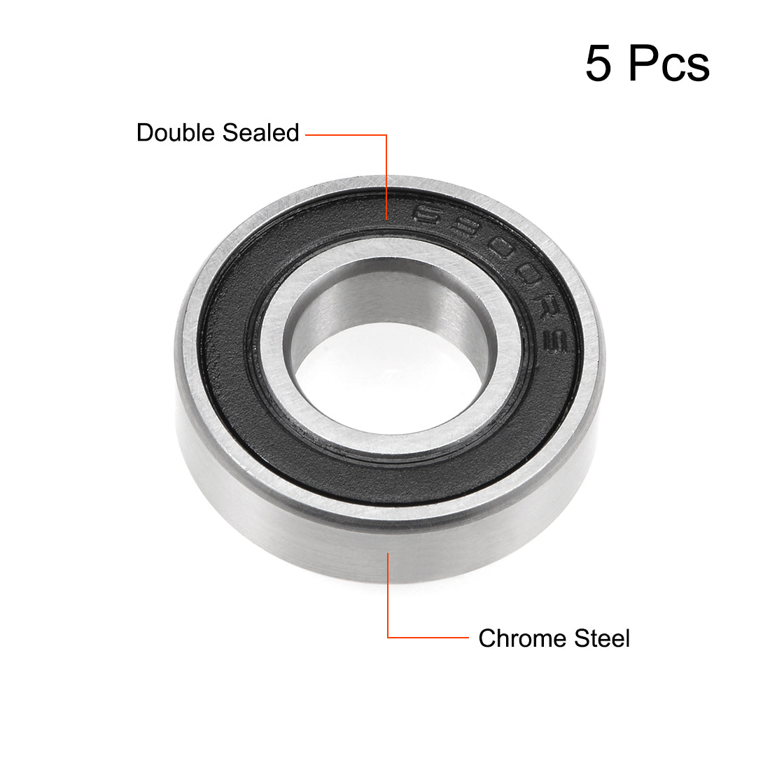 uxcell Uxcell Deep Groove Ball Bearing Double Sealed P6 Z1 Level Bearings